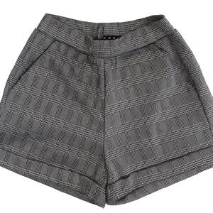 Gray Plaid Women's Shorts